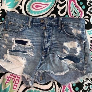 Jean shorts high rise